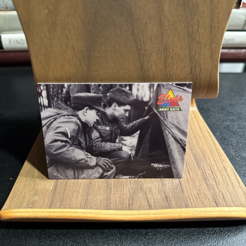 Elvis Army Days Collectible Card